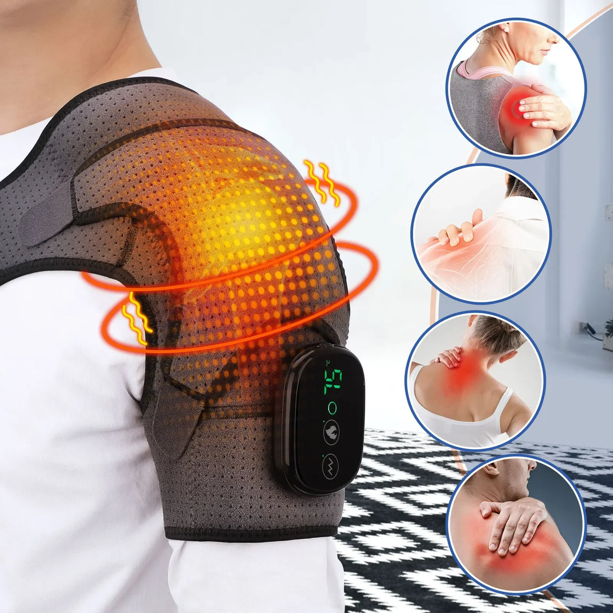 Electric Heating Shoulder Massage Belt 4
